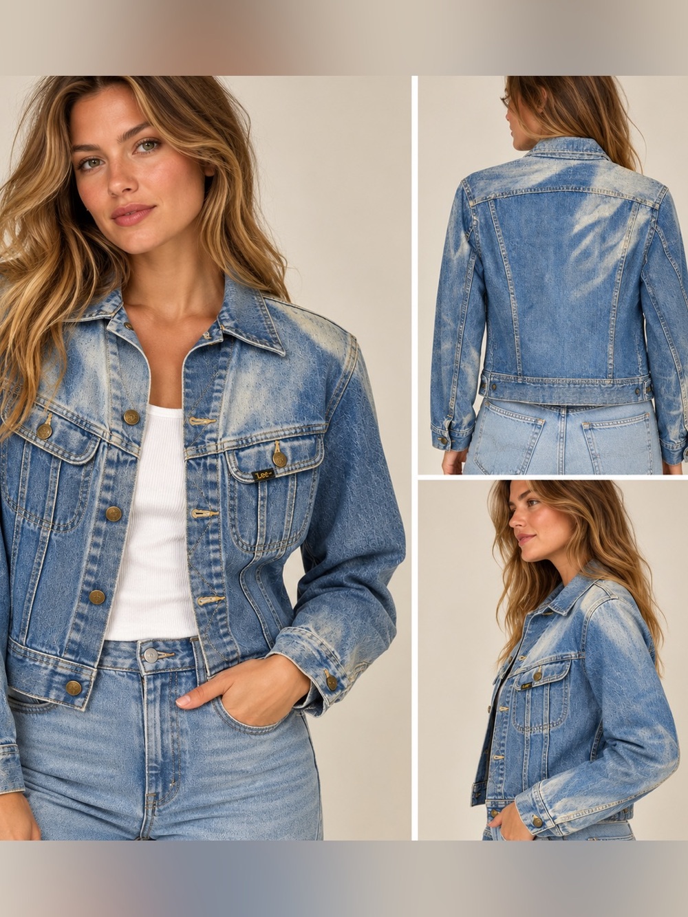 Authentic vintage 70’s Lee Sanforized denim trucker jacket, Union Made in U.S.A.